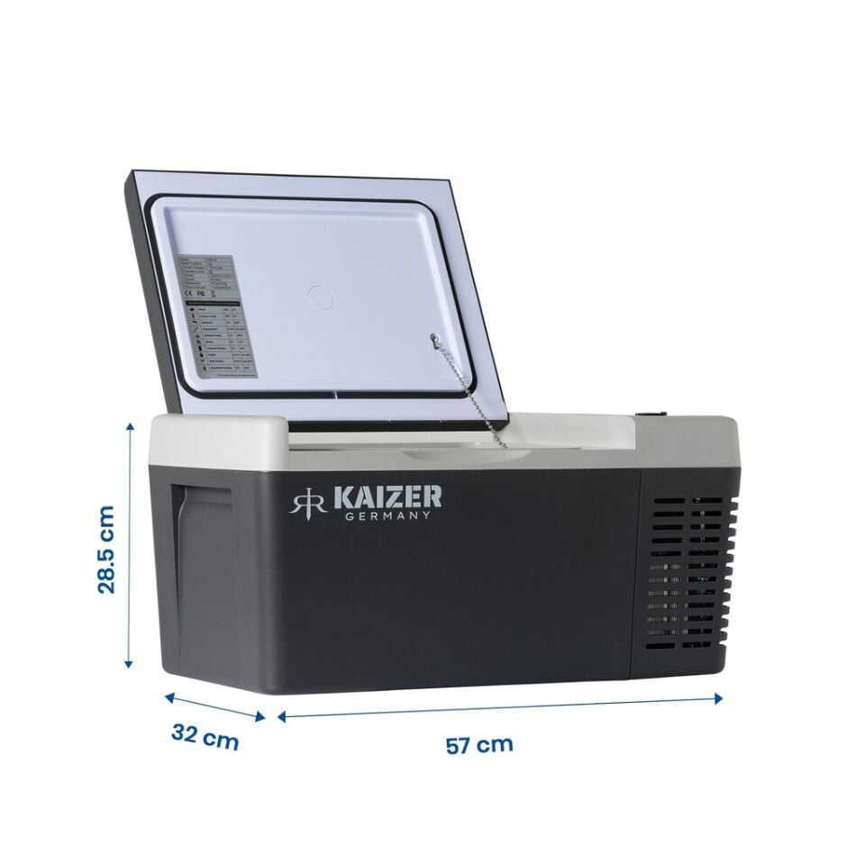 Kaizer KZR 18 Litre 12-24V Kompresörlü Araç İçi Buzdolabı