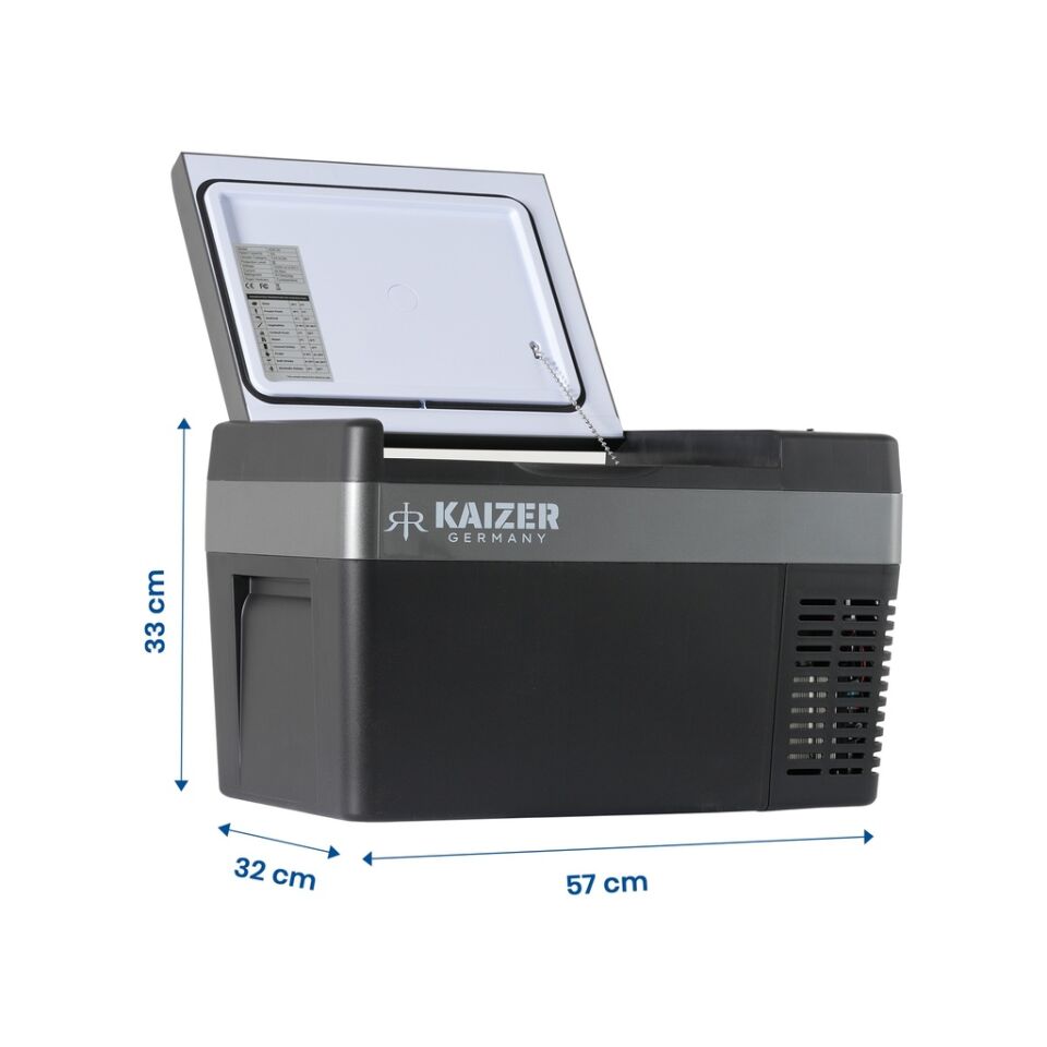 Kaizer KZR 25 Litre 12-24V Kompresörlü Araç İçi Buzdolabı