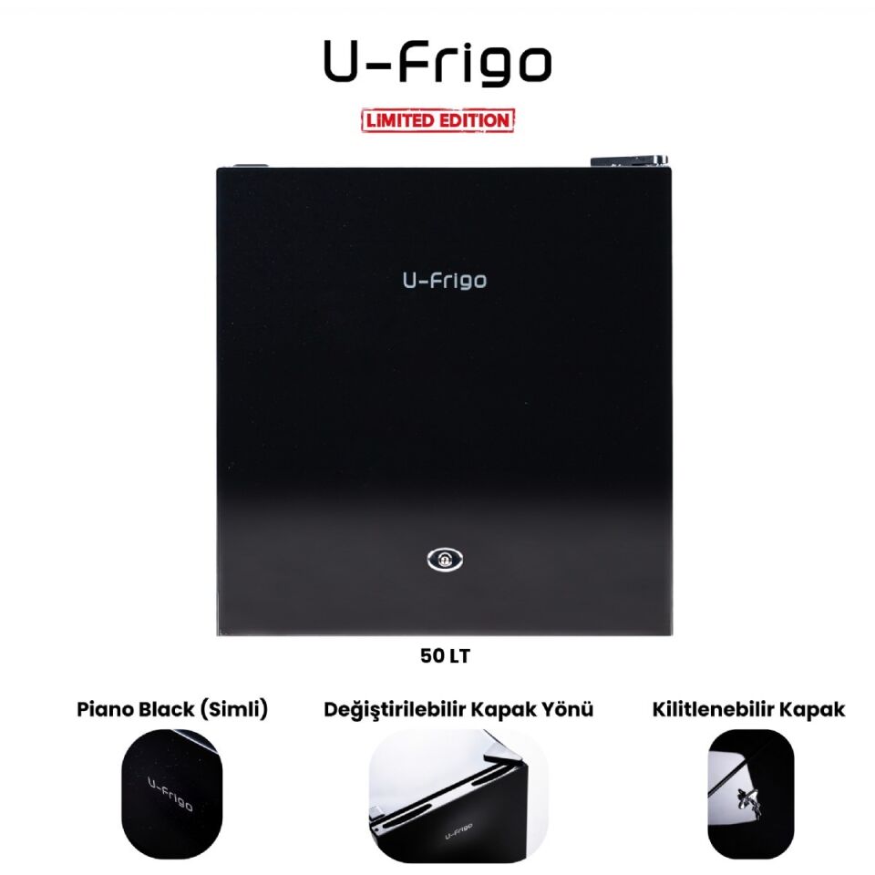 U-Frigo Limited Edition  50 Litre 12-24v Yandan Kapaklı Buzdolabı