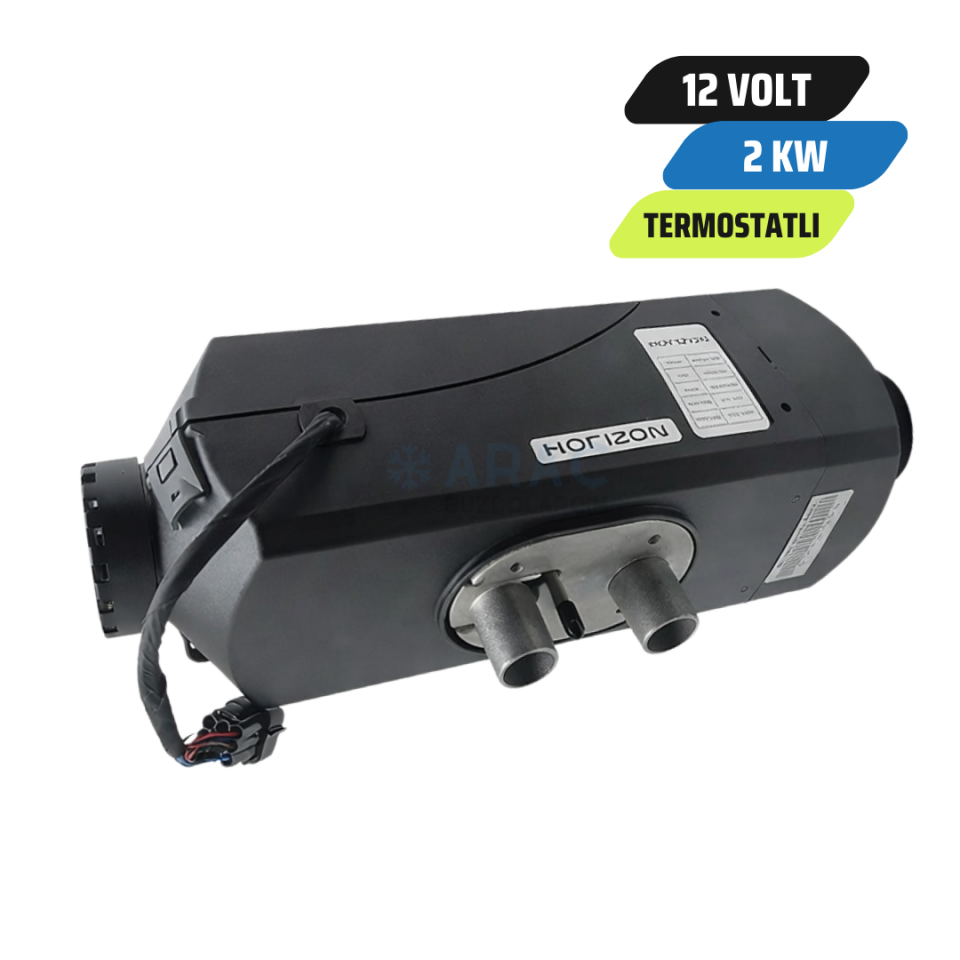 Horizon 2Kw 12V Sabit Dizel Isıtıcı (premium