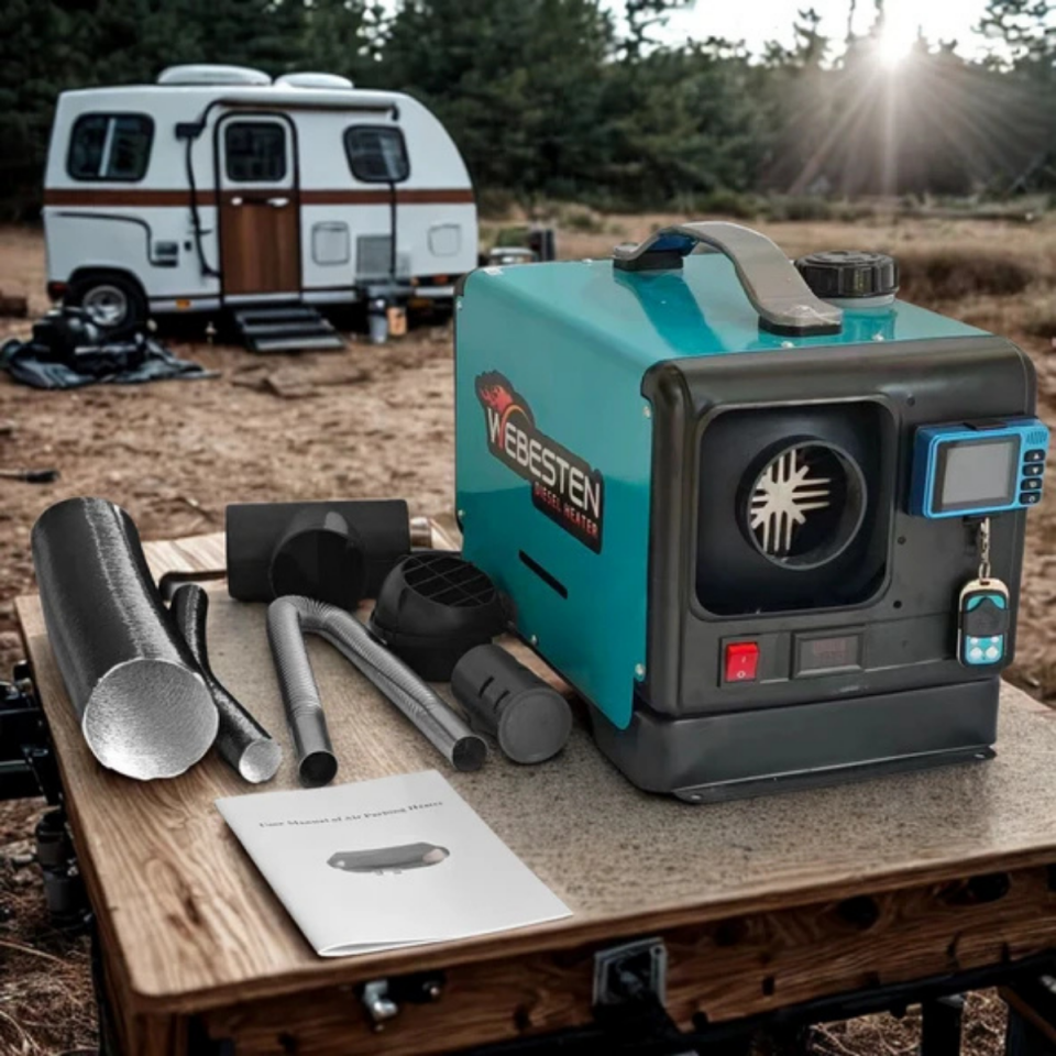 Webesten 5Kw 12-24-220V Portatif Dizel Isıtıcı (bataryalı model)