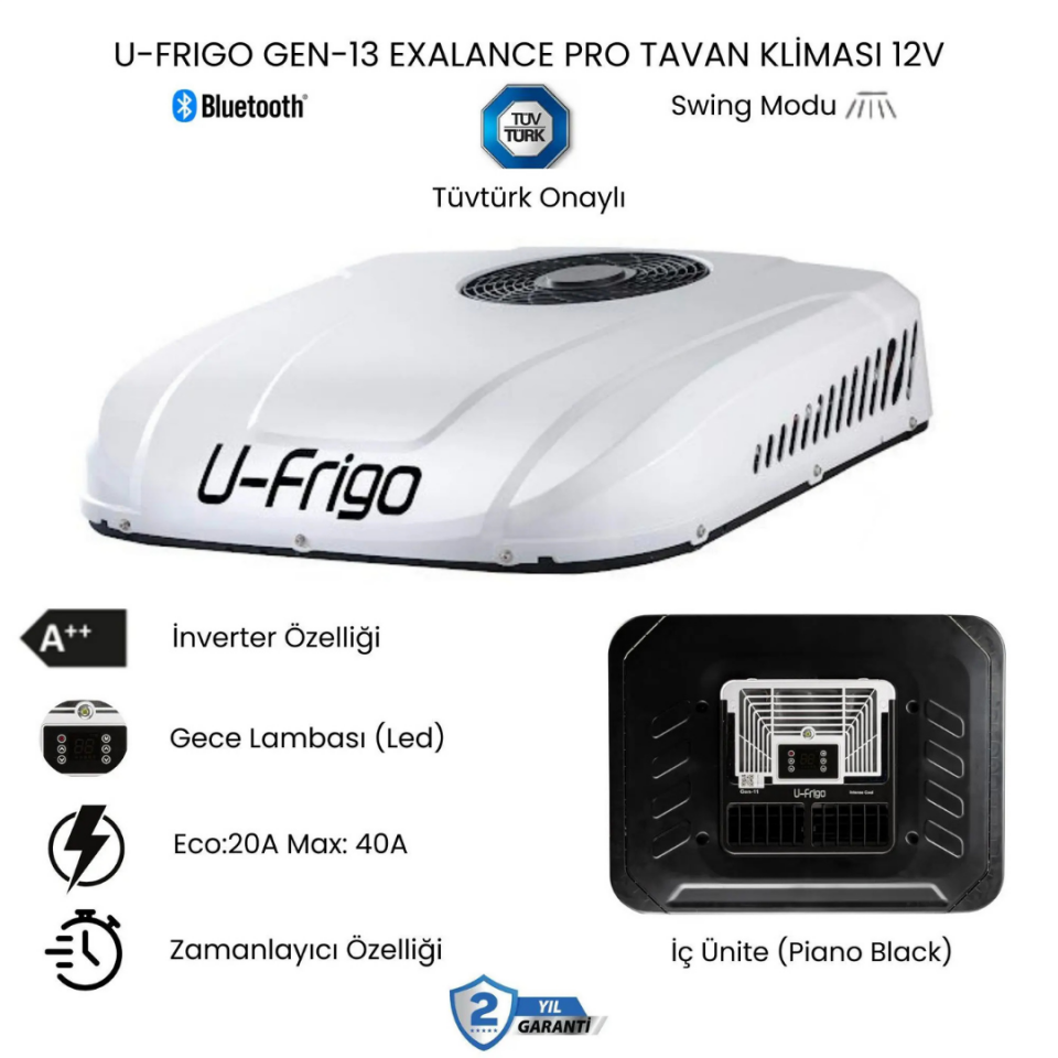 U-Frigo Gen-13 12V Tavan Kliması